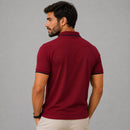 Camisa Polo Boss Bordô