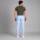 Calça Alfaiataria corte e Cós Italiano Cor Azul Bebe