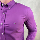 Camisa Manga Longa Tricoline Tommy Hilfiger