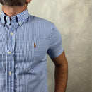 Camisa Manga Curta Xadrez Ralph Lauren