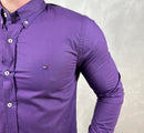 Camisa Manga Longa Tricoline Tommy Hilfiger
