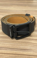 Cinto Couro Legítimo Dupla Face Montana Preto e Bege