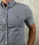 Camisa Manga Curta Xadrez Ralph Lauren