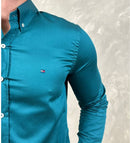 Camisa Manga Longa Tricoline Tommy Hilfiger