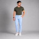 Calça Alfaiataria corte e Cós Italiano Cor Azul Bebe