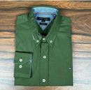 Camisa Manga Longa Tricoline Tommy Hilfiger