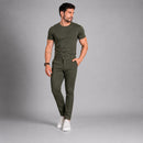 Calça Alfaiataria corte e Cós Italiano Verde Militar