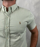 Camisa Manga Curta Xadrez Ralph Lauren