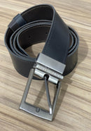 Cinto Couro Dupla Face Preto e Marrom