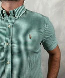 Camisa Manga Curta Xadrez Ralph Lauren