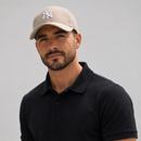 Boné New Era Yankees Bege com Branco