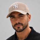Boné New Era Yankees Bege com Branco