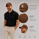 Boné New Era Yankees Marrom com Branco