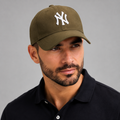 Boné New Era Yankees verde  Militar com Branco