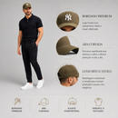 Boné New Era Yankees verde  Militar com Branco
