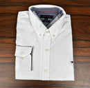 Camisa Manga Longa Tricoline Tommy Hilfiger
