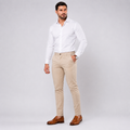 Calça Alfaiataria com Ajuste Lateral Cor Areia