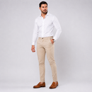 Calça Alfaiataria com Ajuste Lateral Cor Areia