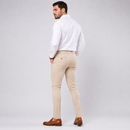 Calça Alfaiataria com Ajuste Lateral Cor Areia