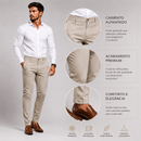 Calça Alfaiataria Tecnológica Cor Nude