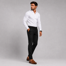 Calça com Ajuste Lateral Cor Preta