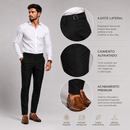 Calça com Ajuste Lateral Cor Preta