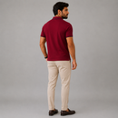 Camisa Polo Boss Bordô