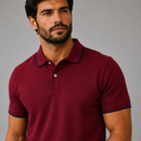 Camisa Polo Boss Bordô