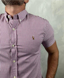 Camisa Manga Curta Xadrez Ralph Lauren