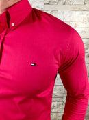 Camisa Manga Longa Tricoline Tommy Hilfiger