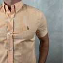 Camisa Manga Curta Xadrez Ralph Lauren