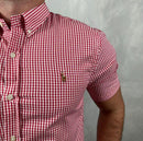 Camisa Manga Curta Xadrez Ralph Lauren