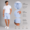 Shorts Sarja Calvin Klein Azul